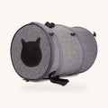 Sac de transport pliable gris en position tunnel