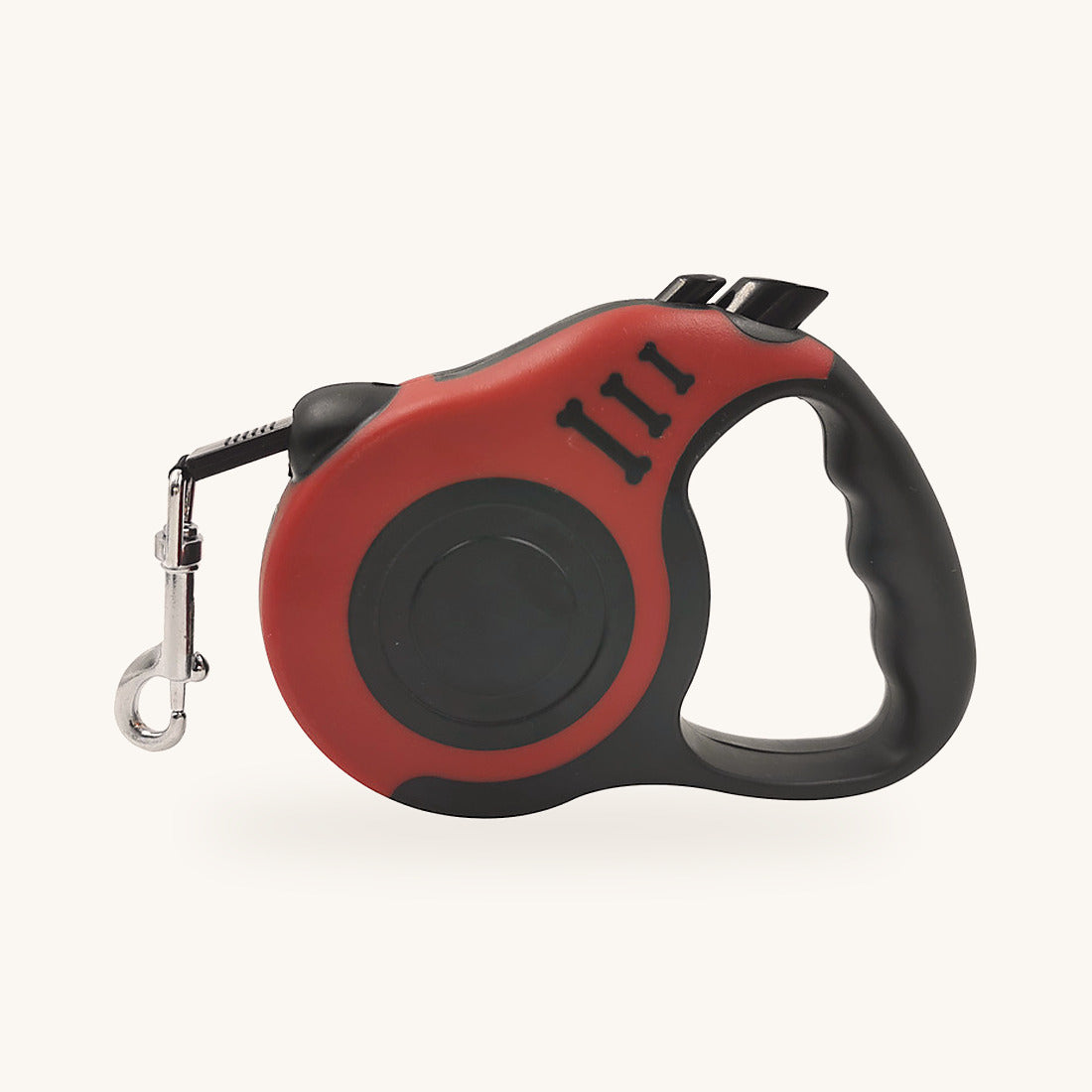 Laisse à enrouleur rouge