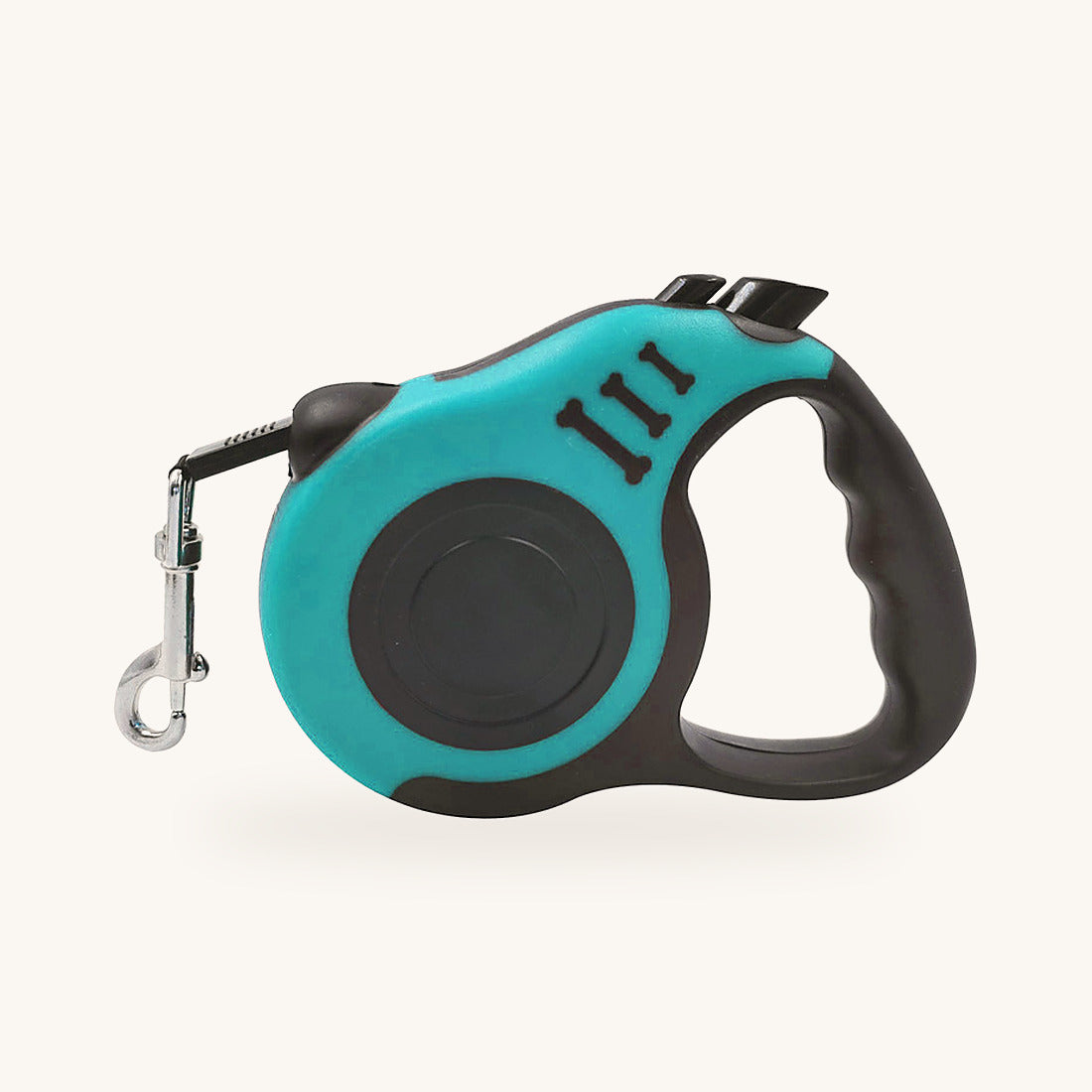 Laisse à enrouleur turquoise