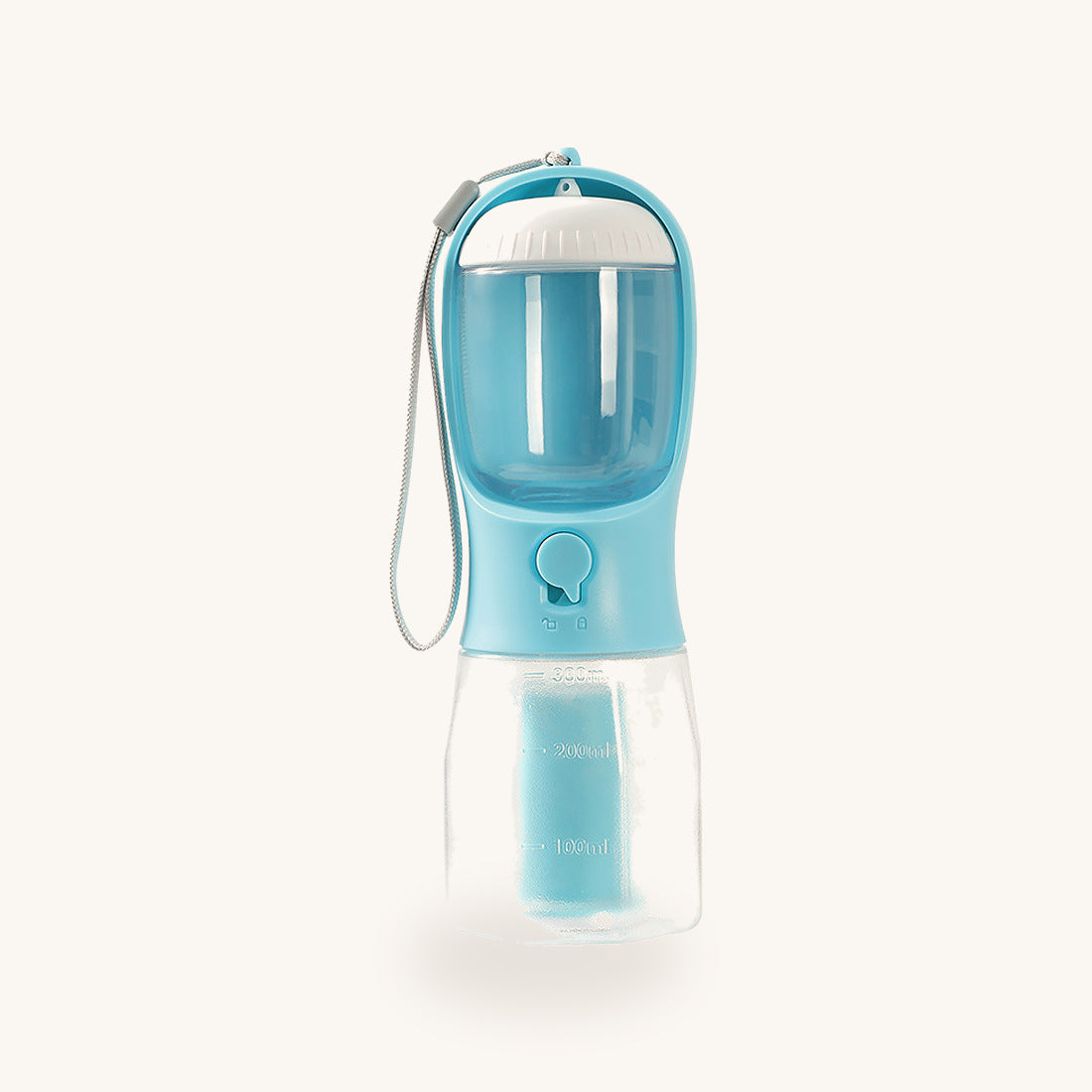 Gourde-gamelle cyan
