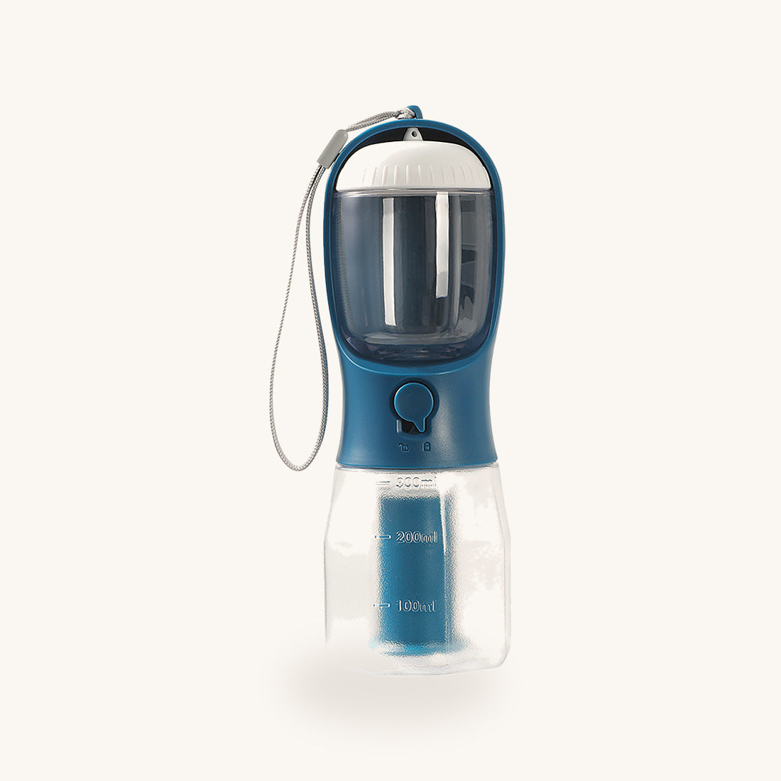 Gourde-gamelle bleu marine