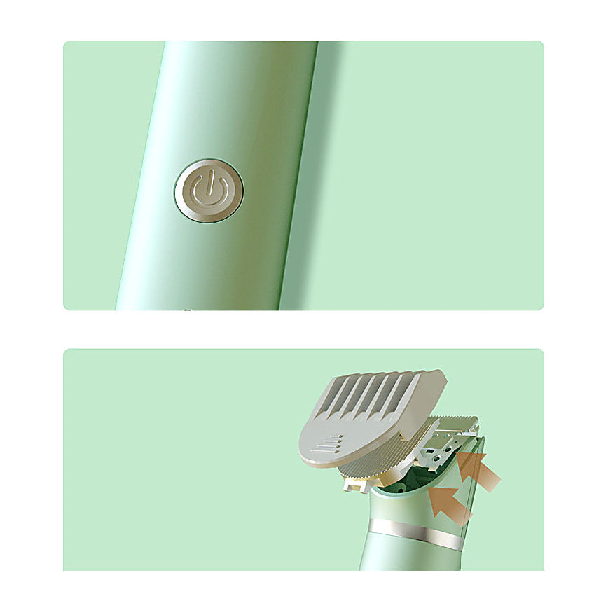 Détail du bouton et de la tête de coupe