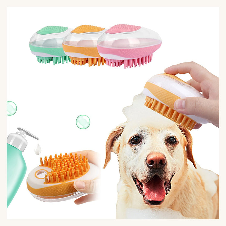 Les trois coloris de la brosse de bain